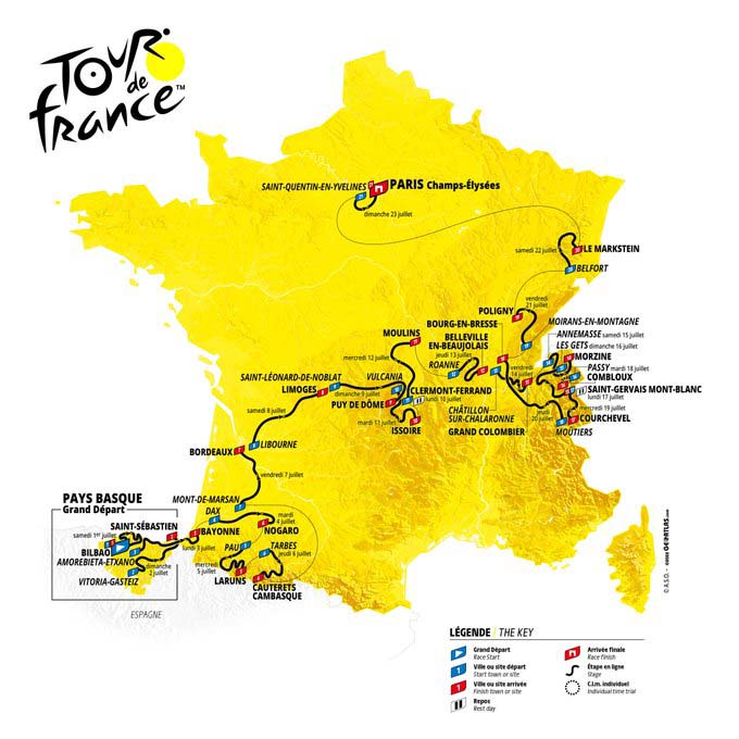 2025 Tour De France Start List