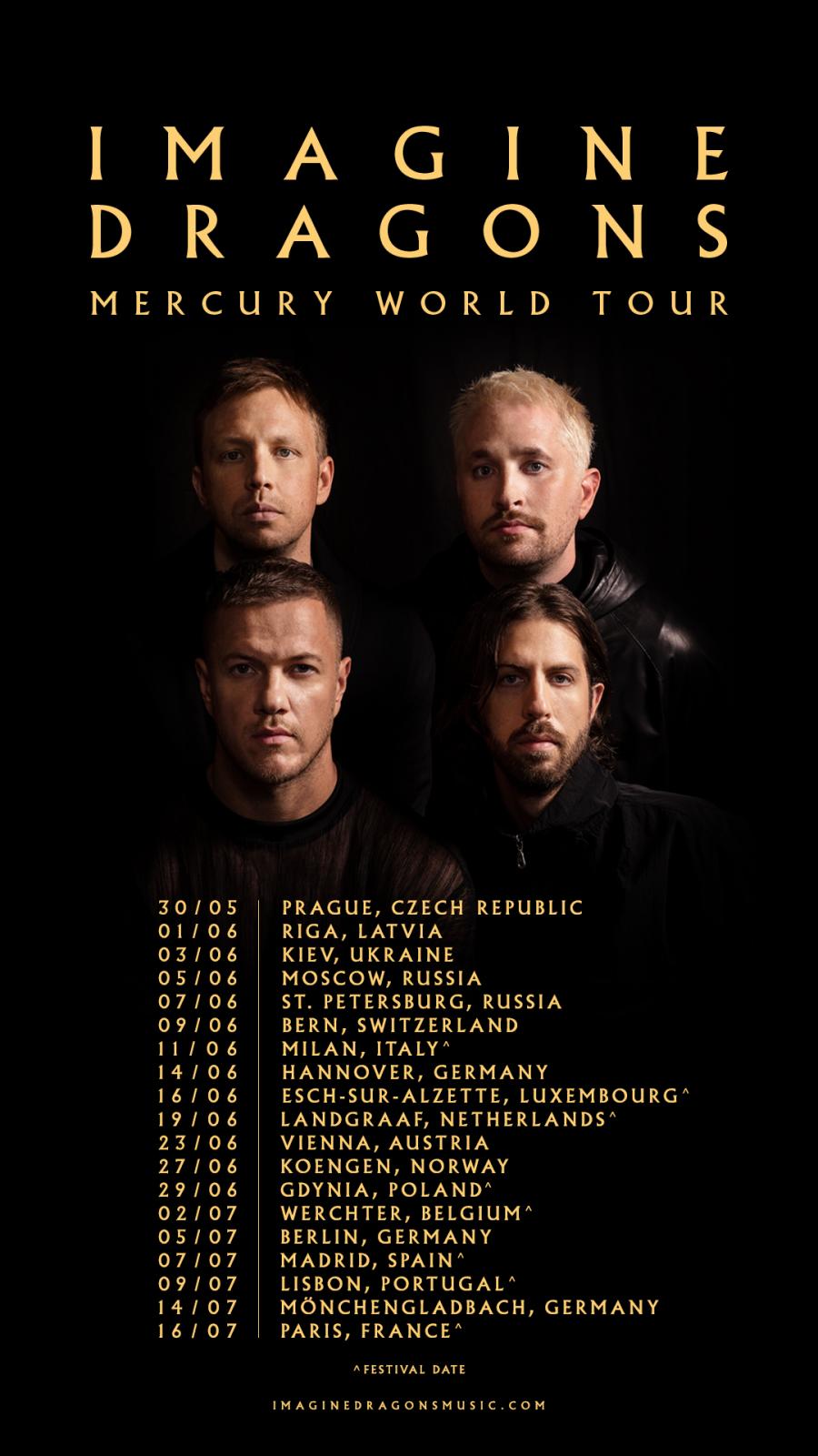 Imagine Dragons Europe Tour 2025 Rocking the Continent with Epic