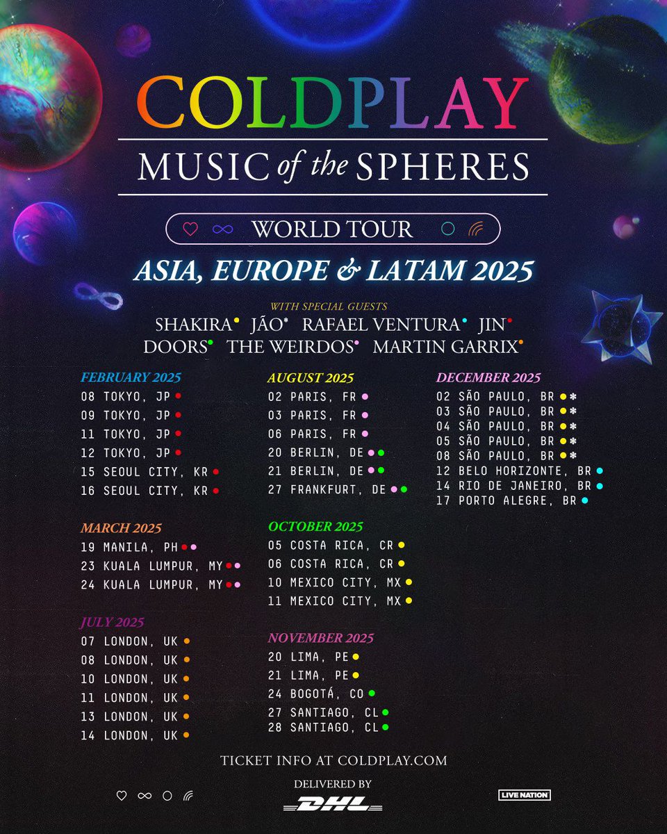 Coldplay Tour 2025 Secure Your Europe Tickets Now!