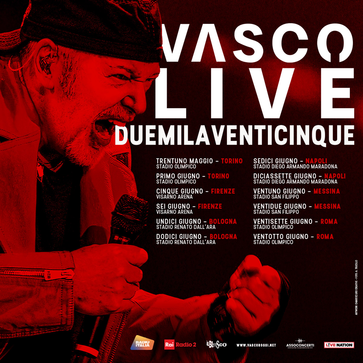 Rock On! Vasco Rossi Tour 2025: Get Ready to Rock Out with the Legend 