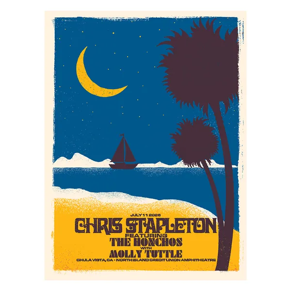 A person checks an official artist website for the latest Chris Stapleton tour news.